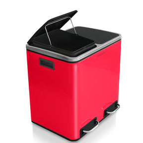 Waste Bin | Felix | Stainless Steel | Separation System | With Closing Damper