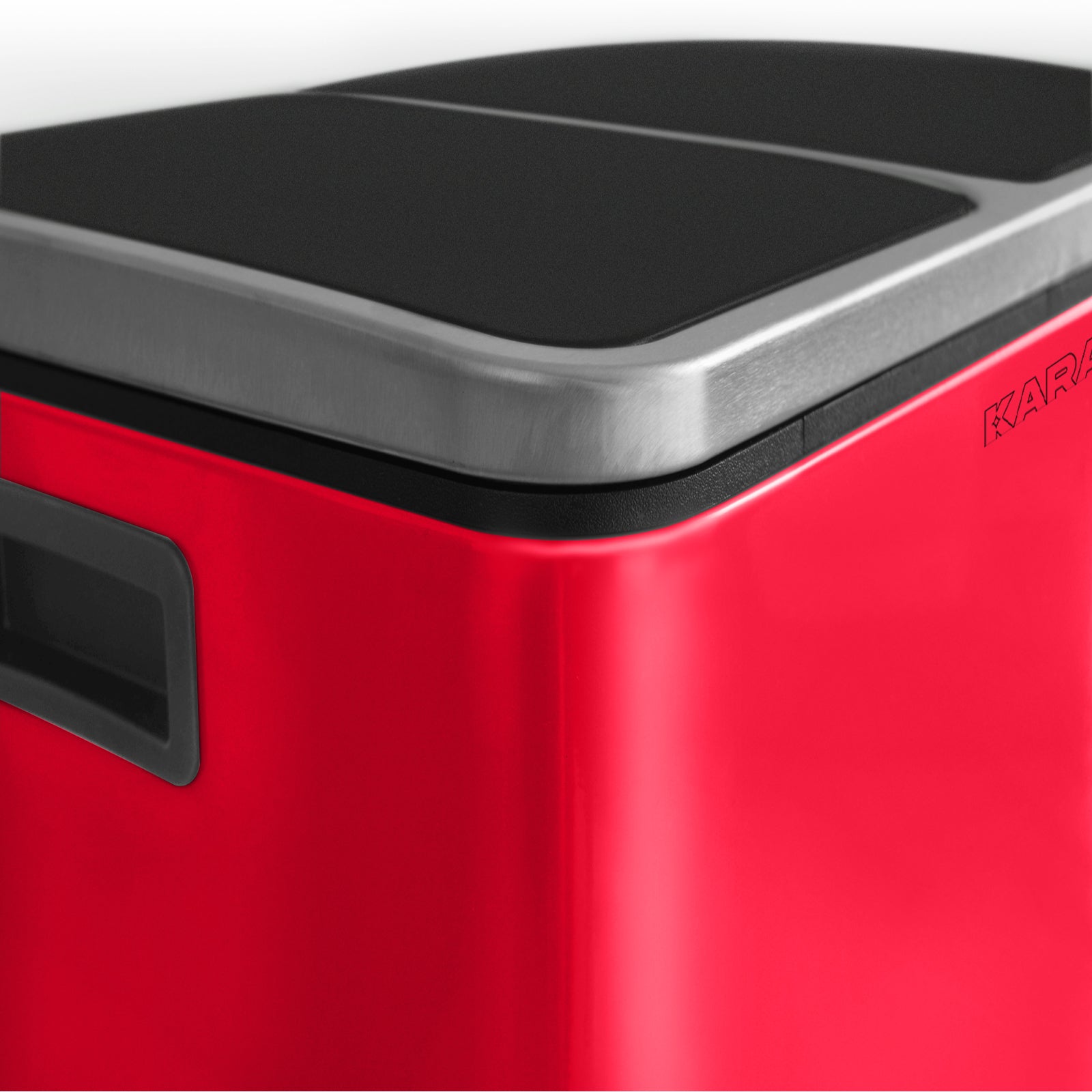 Waste Bin | Felix | Stainless Steel | Separation System | With Closing Damper