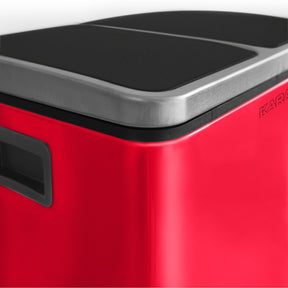 Waste Bin | Felix | Stainless Steel | Separation System | With Closing Damper