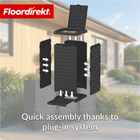 Outdoor Trash Can in Wood Look | Weather-Resistant Waste Bin for Garden & Patio | 118L / 230L