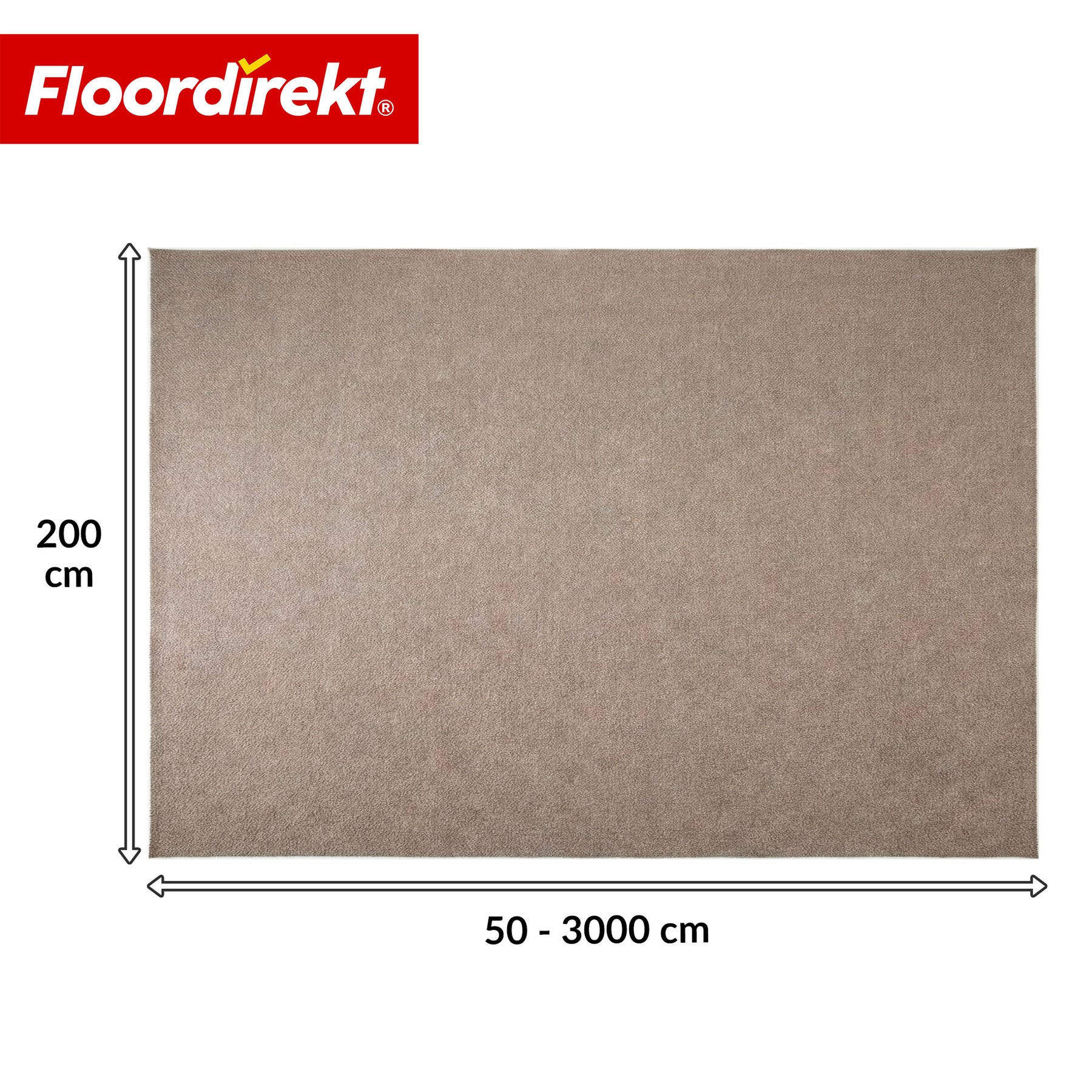 Needlefelt Carpet | Malta | 2 m Wide Custom Cut | Flooring with Foam Backing for Home & Office