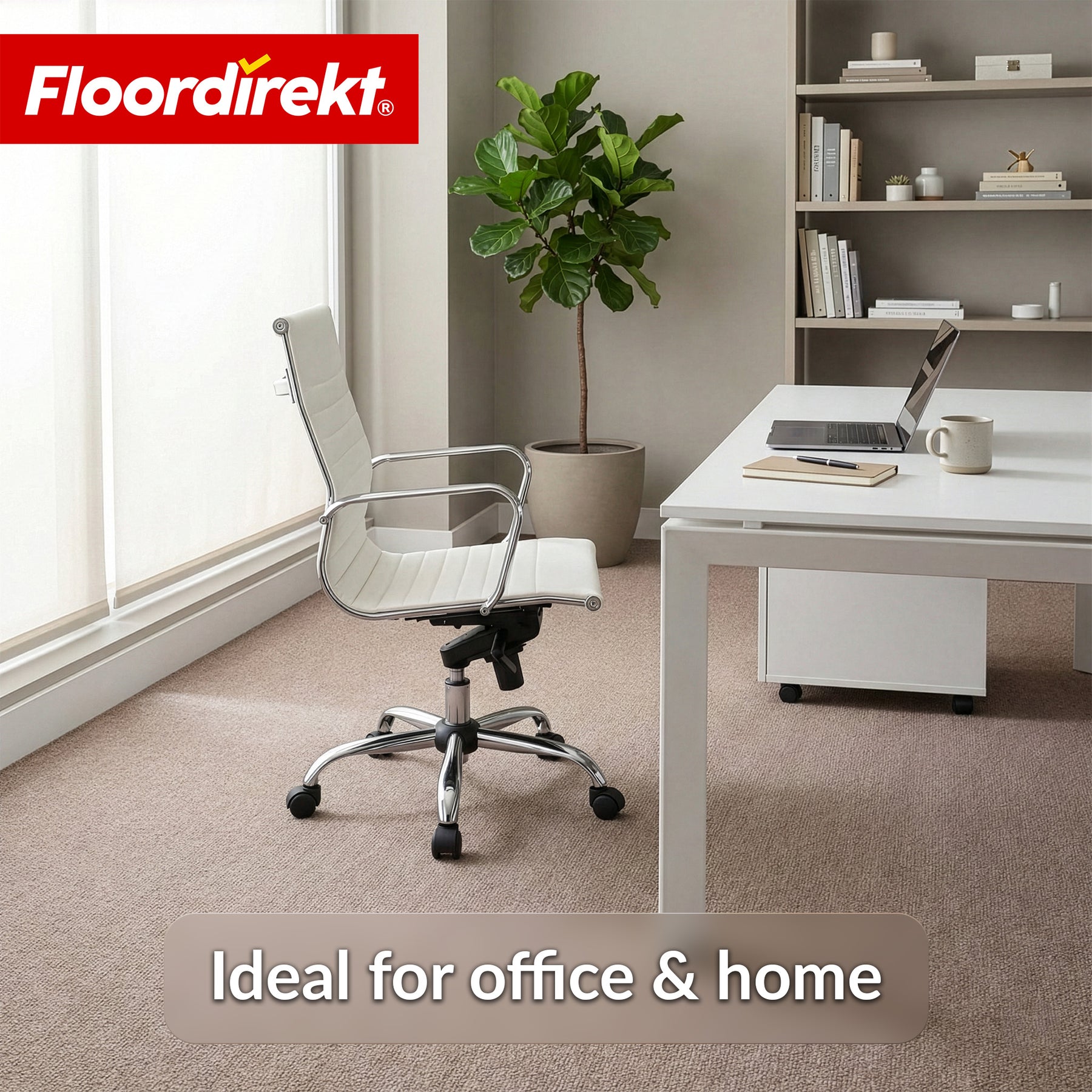Needlefelt Carpet | Malta | 2 m Wide Custom Cut | Flooring with Foam Backing for Home & Office