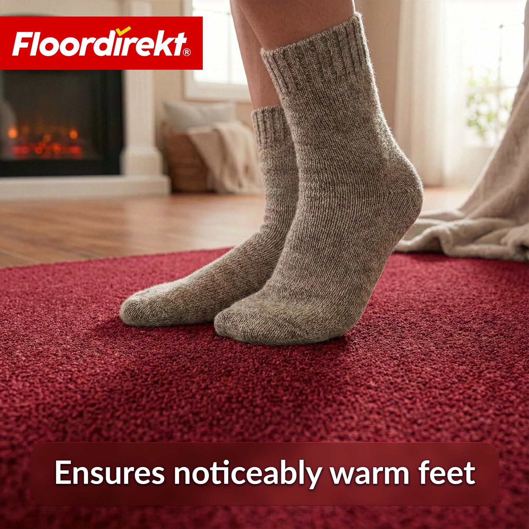 Needlefelt Carpet | Malta | 2 m Wide Custom Cut | Flooring with Foam Backing for Home & Office