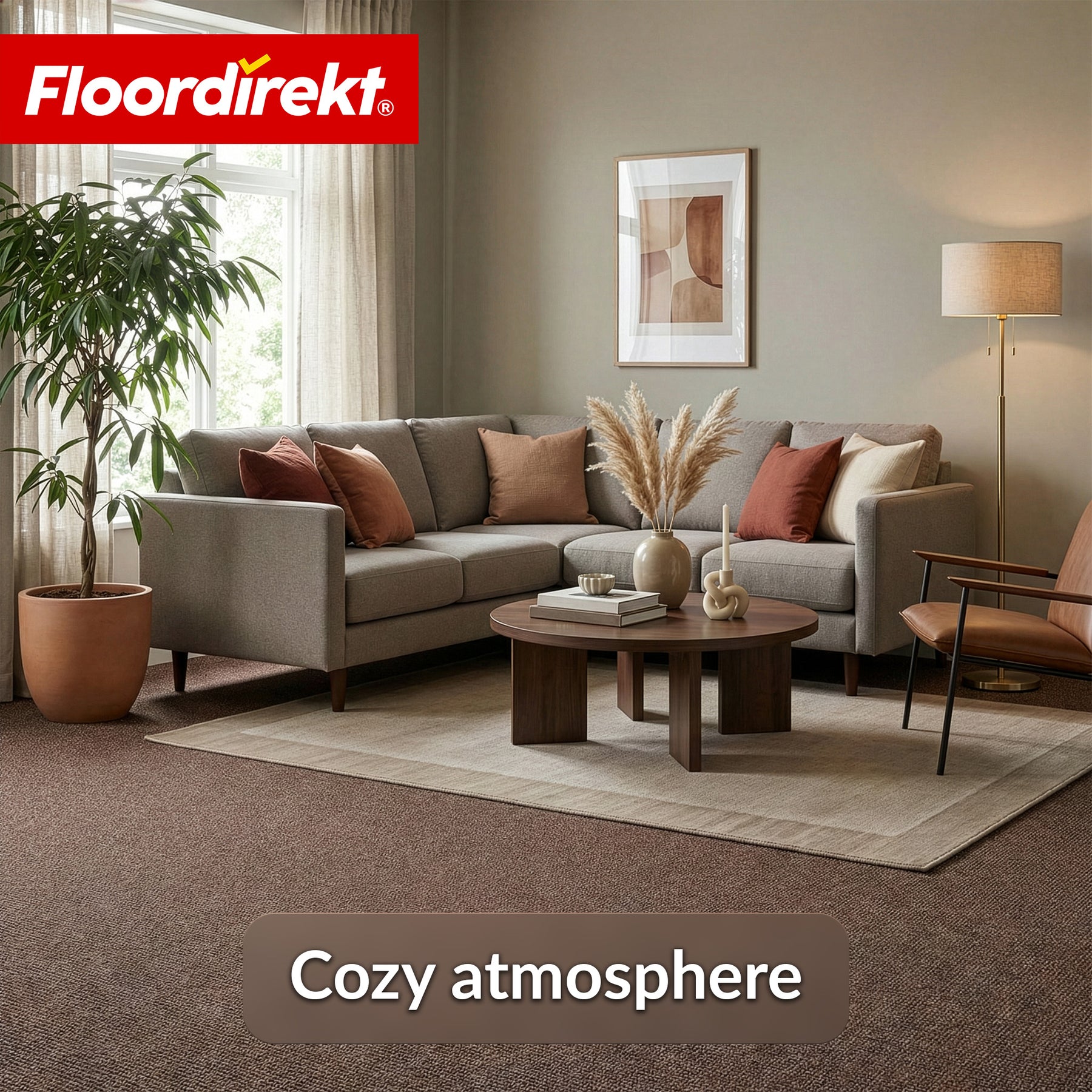 Needlefelt Carpet | Malta | 2 m Wide Custom Cut | Flooring with Foam Backing for Home & Office