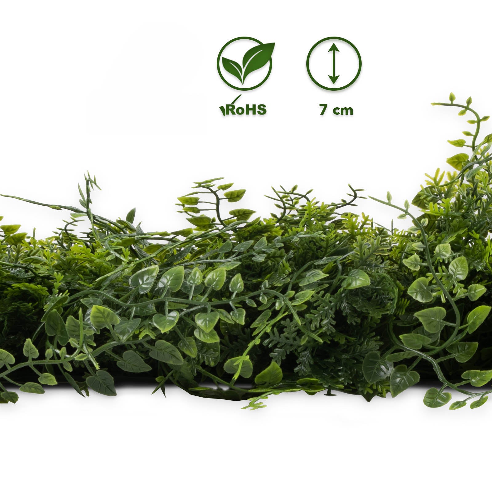 Artificial Plant Tile | Fern | Plant Tiles for Wall Mounting | 50 x 50 cm