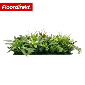 Plant Wall | Fire Sky | Natural, Maintenance-Free Artificial Plant Panel | UV-Resistant & Expandable with Click System | 50 × 50 cm