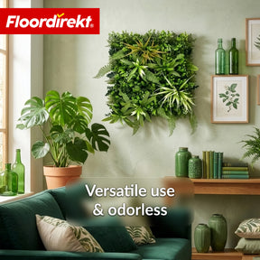 Plant Wall | Fire Sky | Natural, Maintenance-Free Artificial Plant Panel | UV-Resistant & Expandable with Click System | 50 × 50 cm