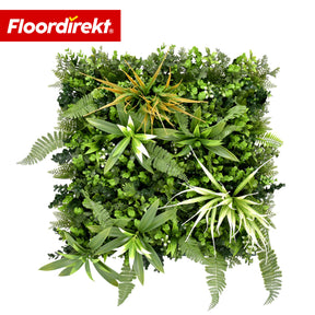 Plant Wall | Fire Sky | Natural, Maintenance-Free Artificial Plant Panel | UV-Resistant & Expandable with Click System | 50 × 50 cm