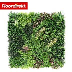 Artificial Plant Wall | Hera | Natural-Looking, Low-Maintenance Green Panel | UV-Resistant & Expandable Click System | 100 × 100 cm