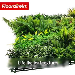 Plant Wall | Meadow | Natural-Looking Artificial Plant Panel, UV-Resistant & Maintenance-Free | Expandable Click System | 100 × 100 cm