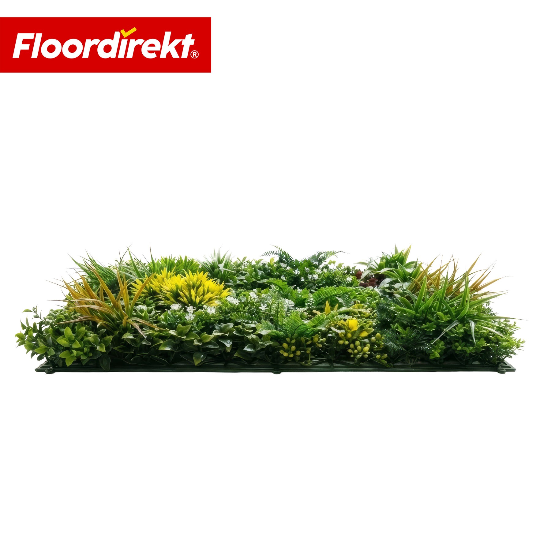 Plant Wall | Spring Garden | Natural, Maintenance-Free Green Panel | UV-Resistant & Expandable Click System | 100 × 100 cm