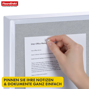 Mobile presentation board | Giant | Double-sided felt board 80 x 120 cm with lockable castors & shelf | Available in several colours
