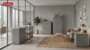 Metal shelving unit | Concept Epure MK-145 | 3-tier rolling container with drawer & shelves | Available in several colours