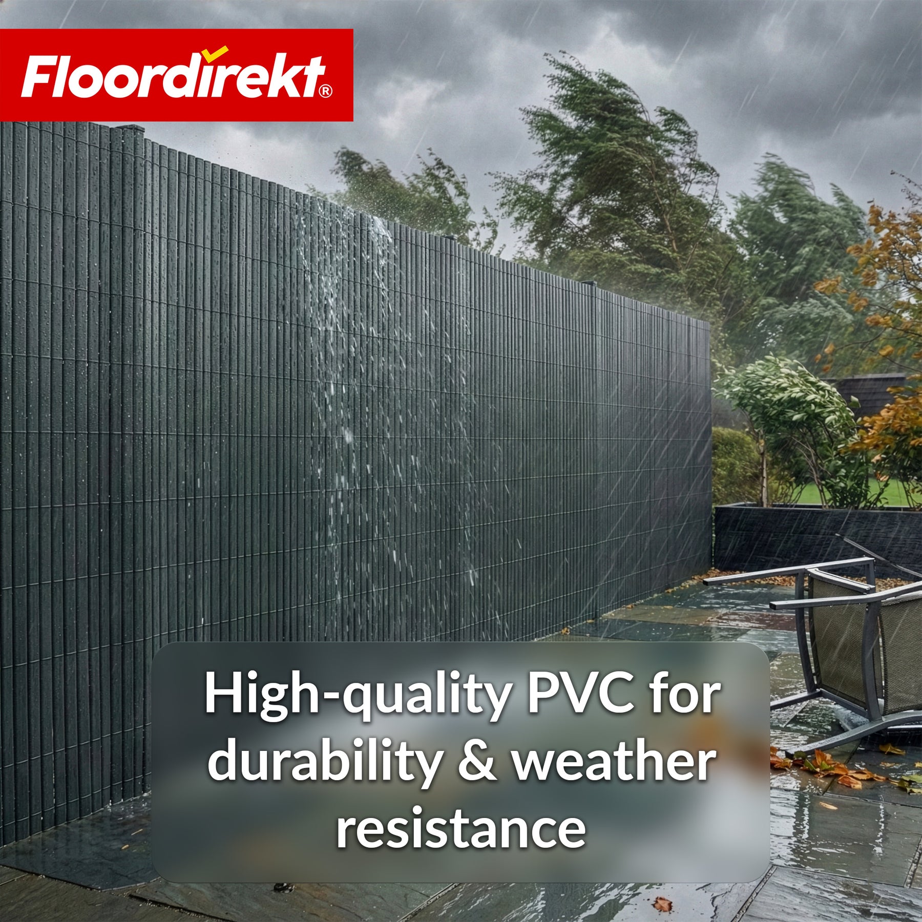 PVC Privacy Fence | Weatherproof & UV-Resistant | Balcony & Garden Privacy Screen | 4 Colors | Multiple Sizes