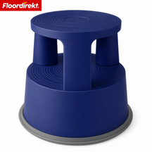 Rolling stool | Plastic step stool with wheels (elephant foot) | non-slip & TÜV certified