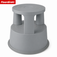 Rolling stool | Plastic step stool with wheels (elephant foot) | non-slip & TÜV certified