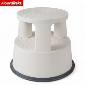Rolling stool | Plastic step stool with wheels (elephant foot) | non-slip & TÜV certified