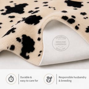 Design Sheepskin | Audrey | Genuine Lambskin Made from 100% Sheepskin Wool | Soft & Natural