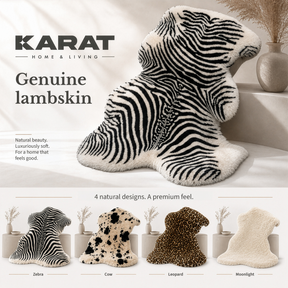 Design Sheepskin | Audrey | Genuine Lambskin Made from 100% Sheepskin Wool | Soft & Natural