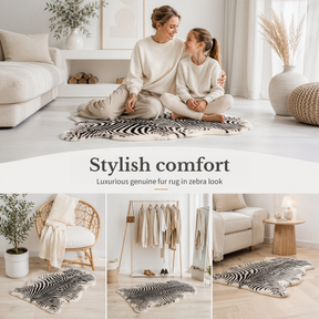 Design Sheepskin | Audrey | Genuine Lambskin Made from 100% Sheepskin Wool | Soft & Natural