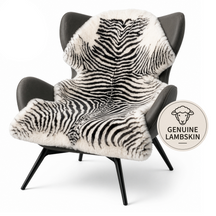 Design Sheepskin | Audrey | Genuine Lambskin Made from 100% Sheepskin Wool | Soft & Natural