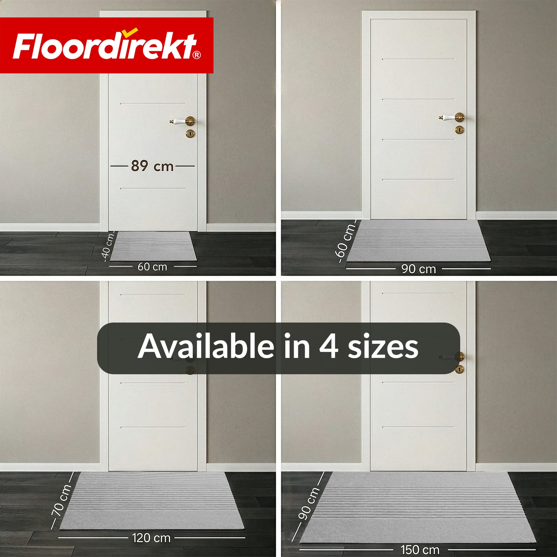 Dirt Trap Mat | Circa | Washable Door Mat for Indoor & Outdoor | Non-Slip Doormat with TPE Backing