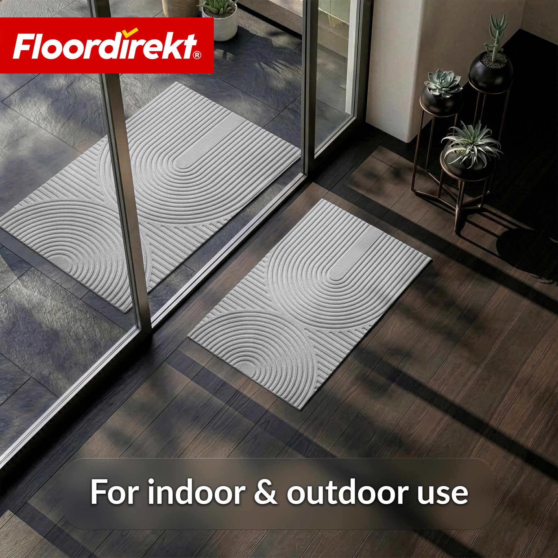 Dirt Trap Mat | Circa | Washable Door Mat for Indoor & Outdoor | Non-Slip Doormat with TPE Backing