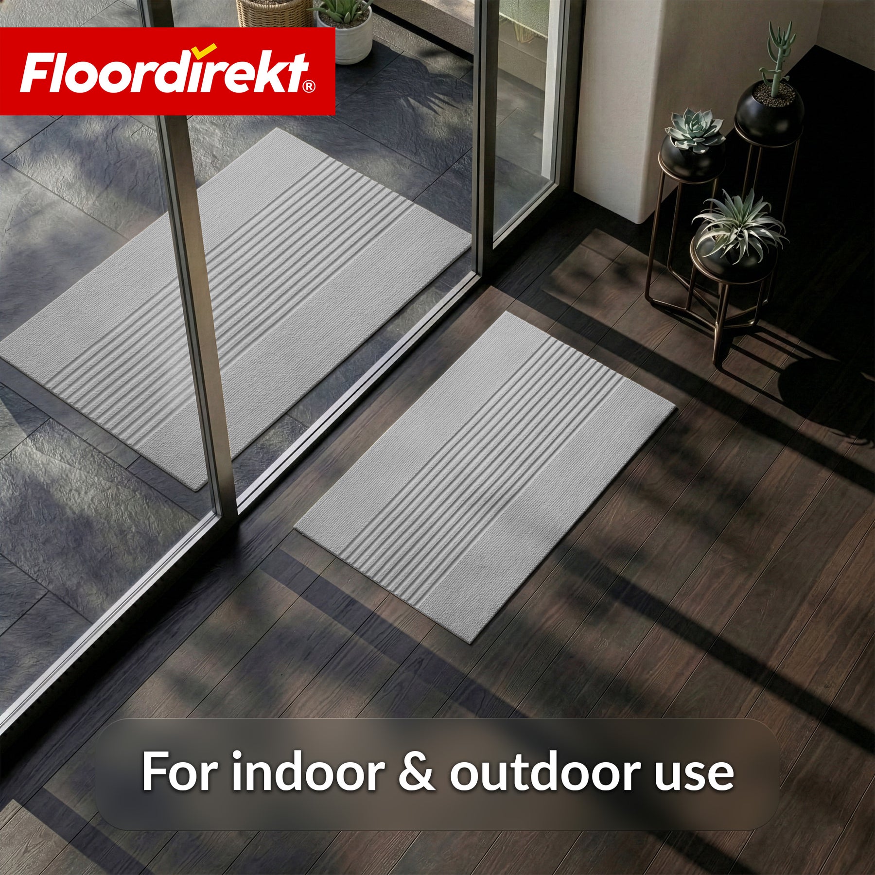 Dirt Trap Mat | Circa | Washable Door Mat for Indoor & Outdoor | Non-Slip Doormat with TPE Backing