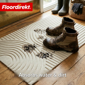 Dirt Trap Mat | Circa | Washable Door Mat for Indoor & Outdoor | Non-Slip Doormat with TPE Backing