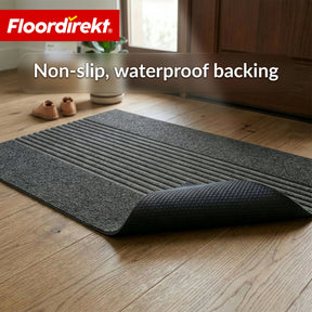 Dirt Trap Mat | Circa | Washable Door Mat for Indoor & Outdoor | Non-Slip Doormat with TPE Backing