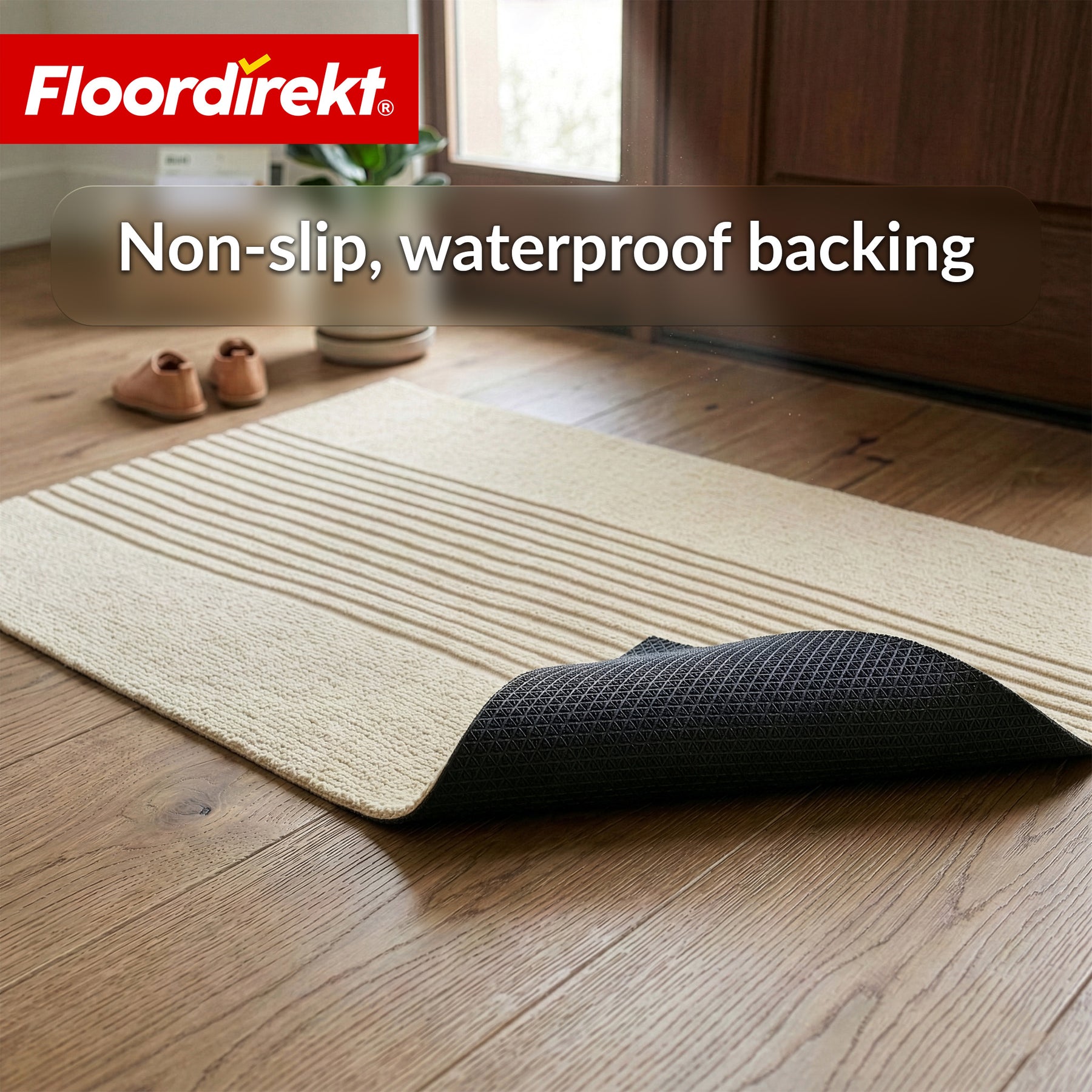 Dirt Trap Mat | Circa | Washable Door Mat for Indoor & Outdoor | Non-Slip Doormat with TPE Backing