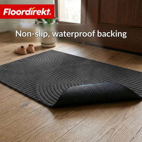 Dirt Trap Mat | Circa | Washable Door Mat for Indoor & Outdoor | Non-Slip Doormat with TPE Backing
