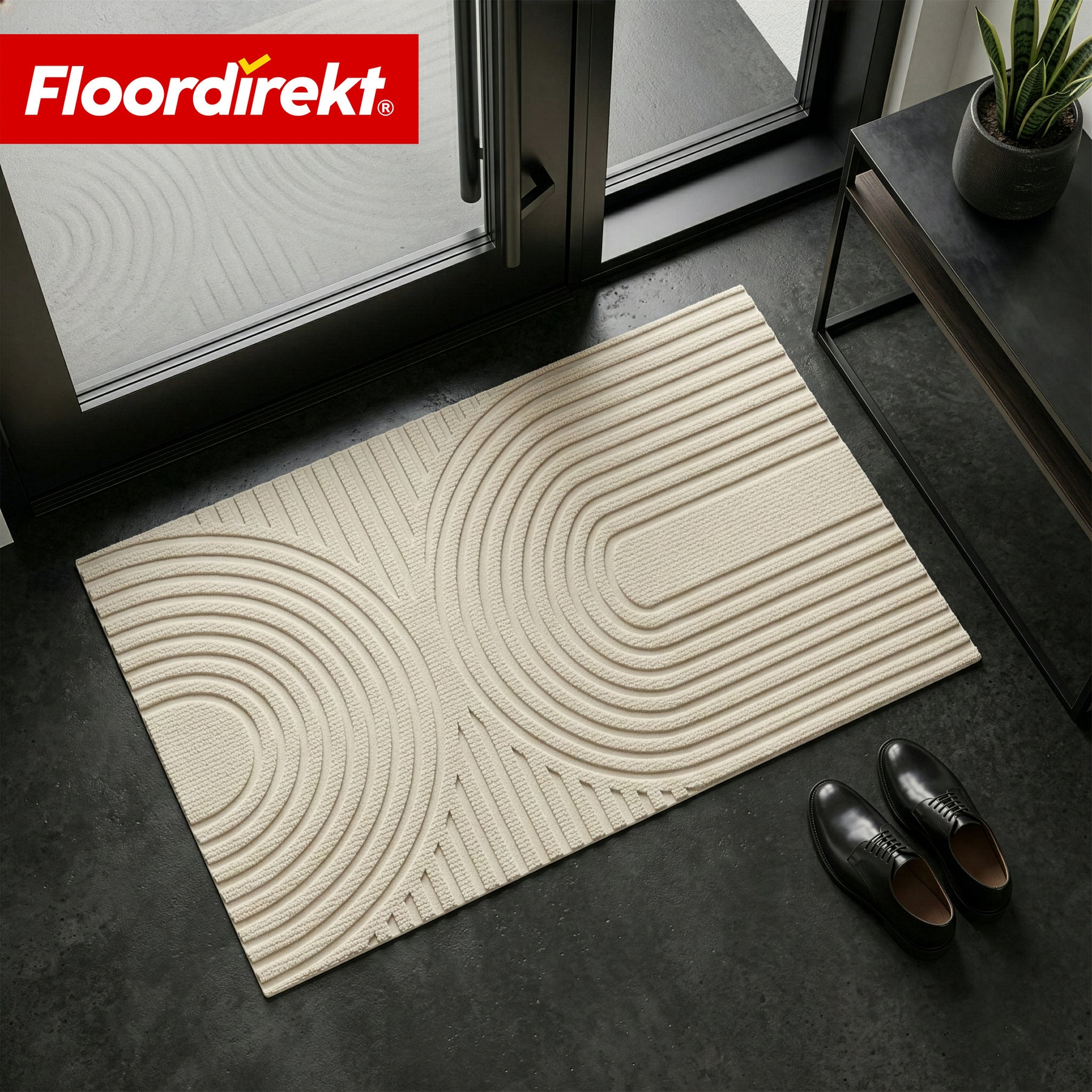 Dirt Trap Mat | Circa | Washable Door Mat for Indoor & Outdoor | Non-Slip Doormat with TPE Backing