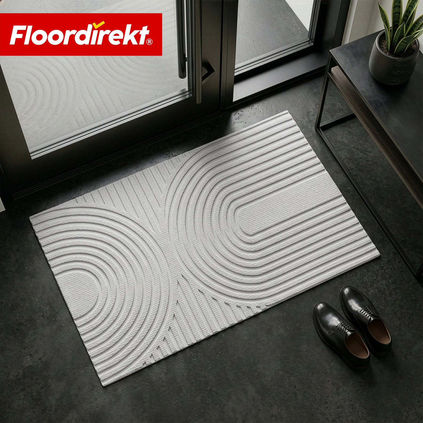 Dirt Trap Mat | Circa | Washable Door Mat for Indoor & Outdoor | Non-Slip Doormat with TPE Backing