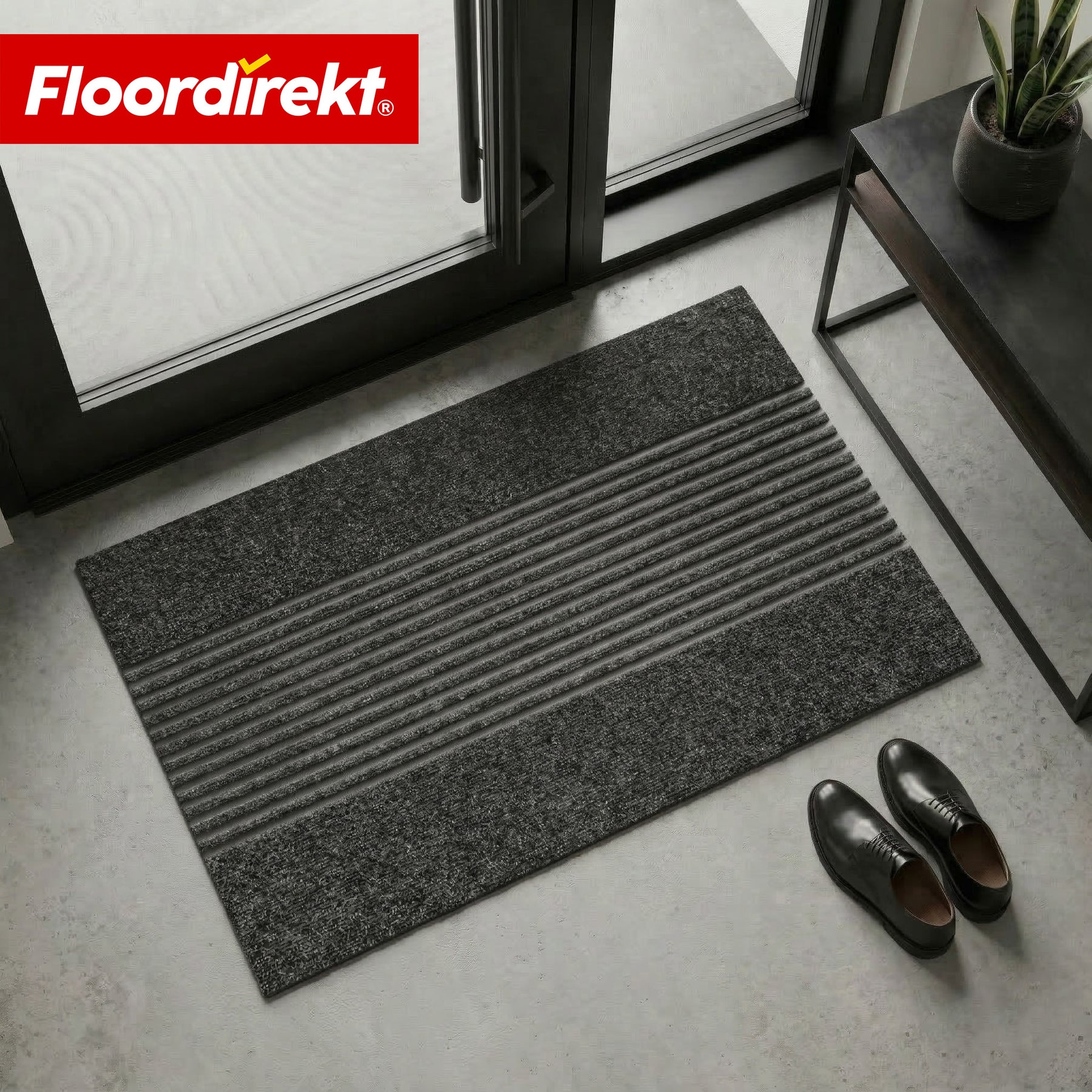 Dirt Trap Mat | Circa | Washable Door Mat for Indoor & Outdoor | Non-Slip Doormat with TPE Backing