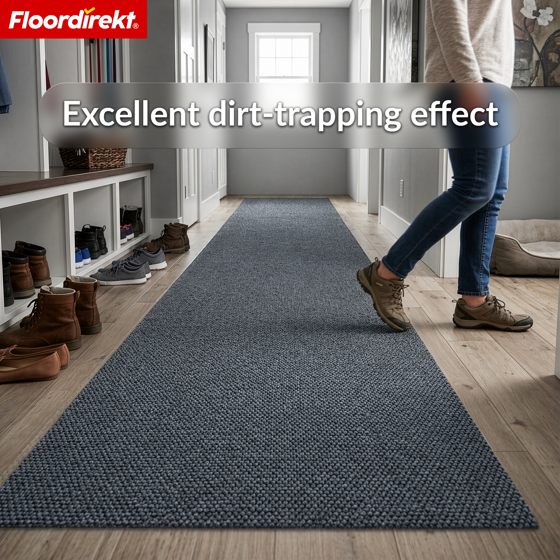 Entrance Mat | Hong Kong Pro | Dirt Trapper Mat with TPE Backing, Durable & Non-Slip