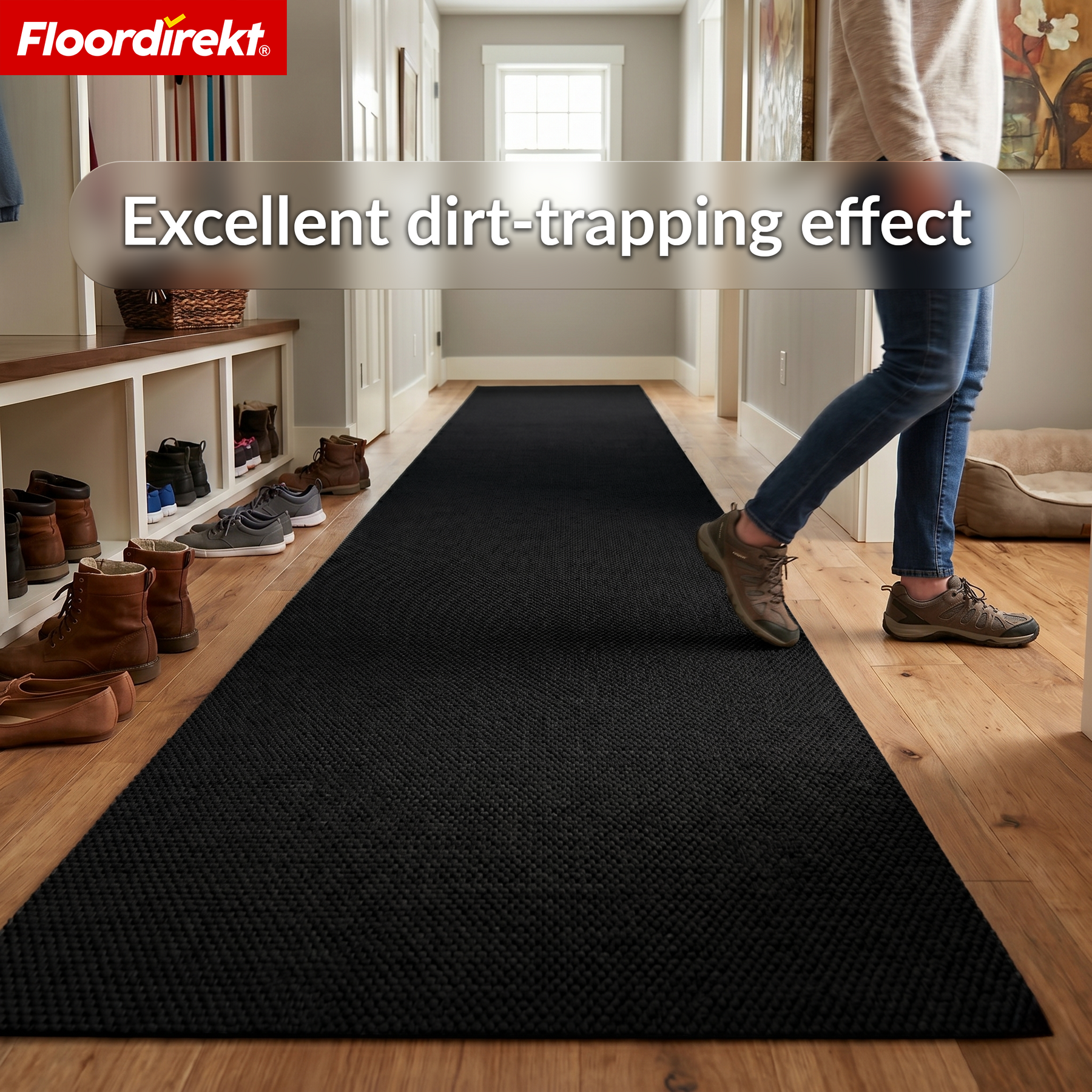 Entrance Mat | Hong Kong Pro | Dirt Trapper Mat with TPE Backing, Durable & Non-Slip