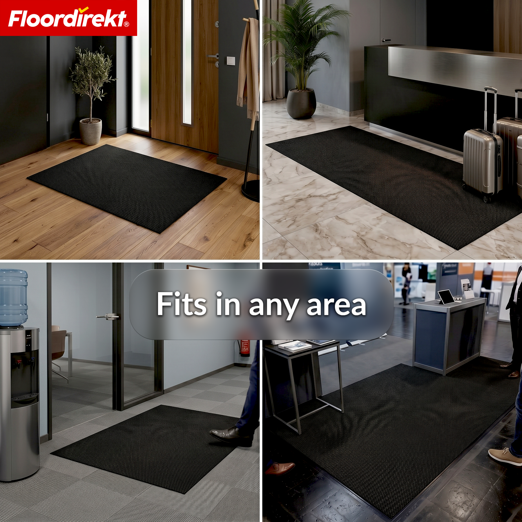 Entrance Mat | Hong Kong Pro | Dirt Trapper Mat with TPE Backing, Durable & Non-Slip