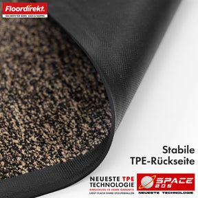 Dirt-trapping mat | Space 205 | Non-slip doormat with innovative TPE technology in the edging and backing | Ideal for entrances, hallways and front doors | Available in various colours and sizes