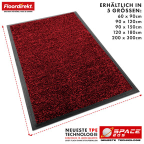 Dirt-trapping mat | Space 205 | Non-slip doormat with innovative TPE technology in the edging and backing | Ideal for entrances, hallways and front doors | Available in various colours and sizes