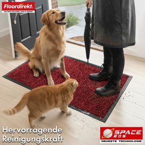 Dirt-trapping mat | Space 205 | Non-slip doormat with innovative TPE technology in the edging and backing | Ideal for entrances, hallways and front doors | Available in various colours and sizes