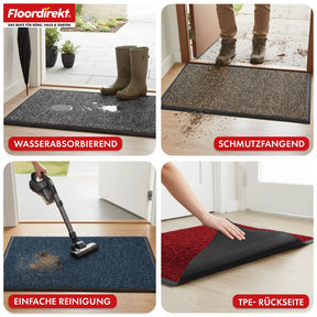 Dirt-trapping mat | Space 205 | Non-slip doormat with innovative TPE technology in the edging and backing | Ideal for entrances, hallways and front doors | Available in various colours and sizes