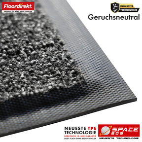 Dirt-trapping mat | Space 205 | Non-slip doormat with innovative TPE technology in the edging and backing | Ideal for entrances, hallways and front doors | Available in various colours and sizes