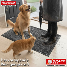 Dirt-trapping mat | Space 205 | Non-slip doormat with innovative TPE technology in the edging and backing | Ideal for entrances, hallways and front doors | Available in various colours and sizes