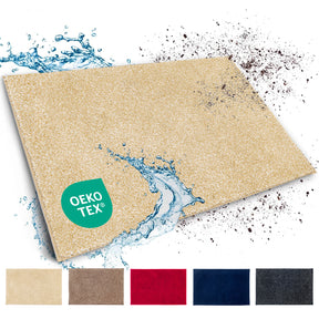 Dirt-trapping mat | Nasa | Soft, water-absorbent polyester doormat with non-slip backing | Various colours and sizes
