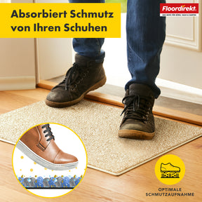 Dirt-trapping mat | Nasa | Soft, water-absorbent polyester doormat with non-slip backing | Various colours and sizes