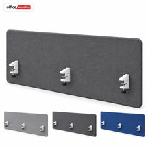 Acoustic Desk Divider | Silent Desk | Desk Privacy Screen with Polyester Fabric & Clamp Mounting | 160 × 60 cm | 3 Colours