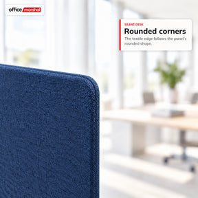 Acoustic Desk Divider | Silent Desk | Desk Privacy Screen with Polyester Fabric & Clamp Mounting | 160 × 60 cm | 3 Colours