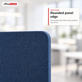 Acoustic Room Divider on Wheels | Silent Stand | Mobile Polyester Office Partition | 3 Sizes