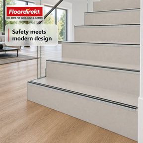 Stair Nosing Profile | Aura | Aluminium Anti-Slip Profile with Glow-in-the-Dark Strip